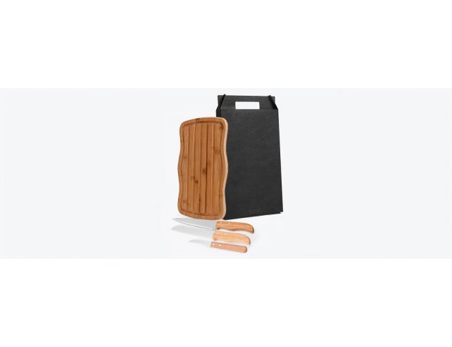 Kit Migalheira E Cozinha Com 3 Facas - 4 Pçs