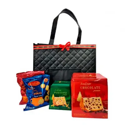 Kit Natalino Sacola e Panetone