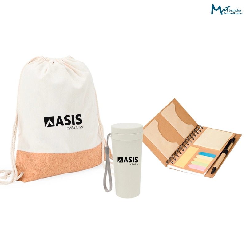 Kit Nativa Personalizado com Sacochila Ecológica