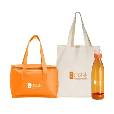 Kit Onboarding Personalizado com Bolsa Térmica, Ecobag e Garrafa: AL36