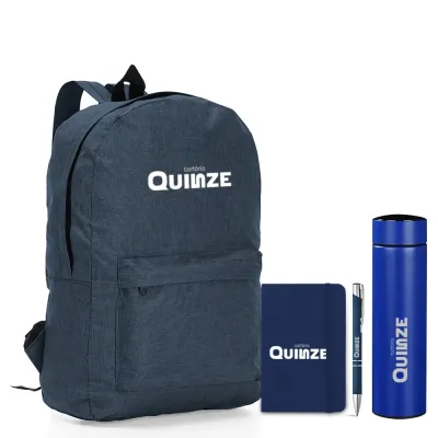 Kit Onboarding Premium Com Mochila e Garrafa Termica Led