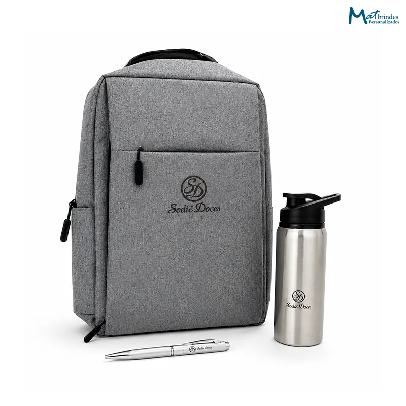 Kit Onboarding Premium com Mochila e Squeeze