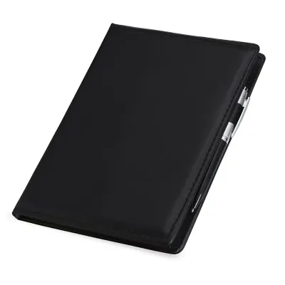 Kit para anotações em sintético com autoadesivos e caneta plástica
