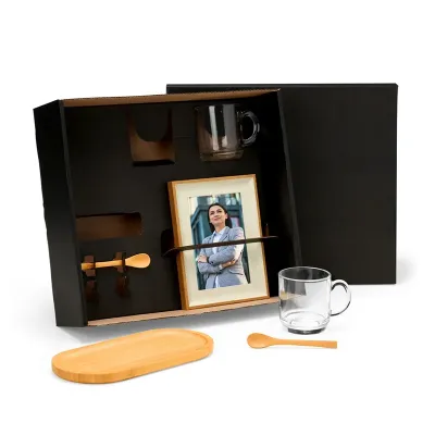 Kit Para Cafe Cha e Porta Retrato 6 Pcs