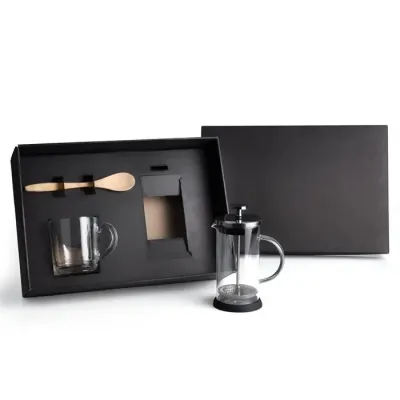 Kit Para Cafe Com Prensa Francesa 3 Pcs