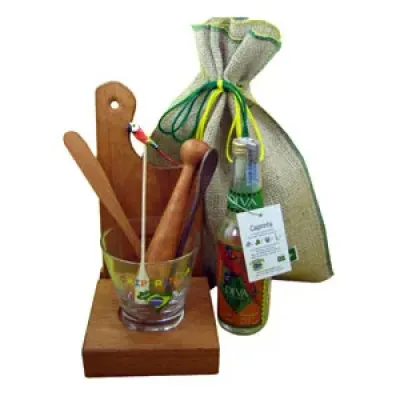 Kit Para Caipirinha Com Cachaca Artesanal