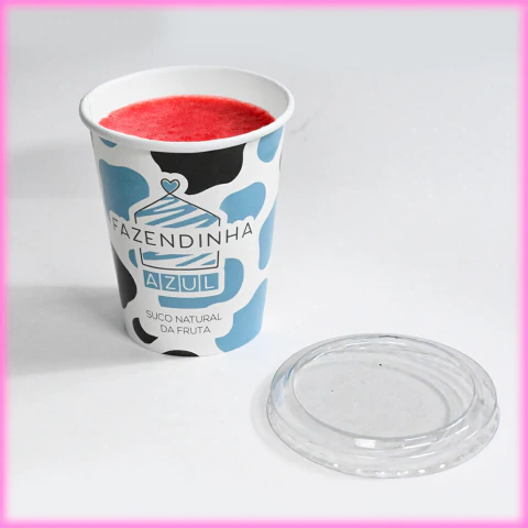 Kit para Copo da Felicidade Personalizado com Tampa 220ml - 500 und