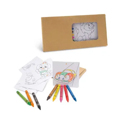 Kit Para Pintar em Caixa de Cartao
