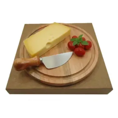 Kit Para Queijo Com Tabua e Faca
