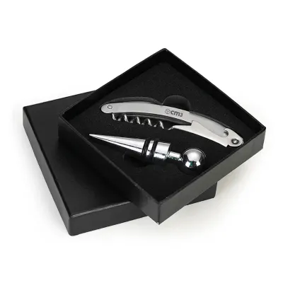 Kit Para Vinho Personalizado Com 2 Pecas