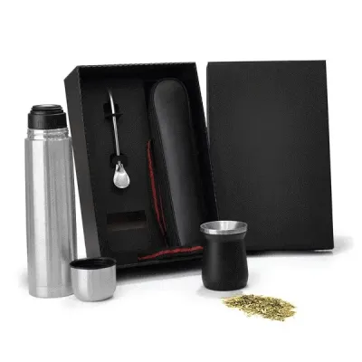 Kit Personalizado Com Garrafa e Copo Termico