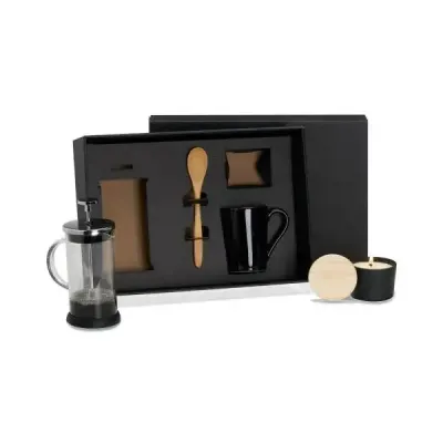 Kit Personalizado Para Cafe Com Vela Aromatica