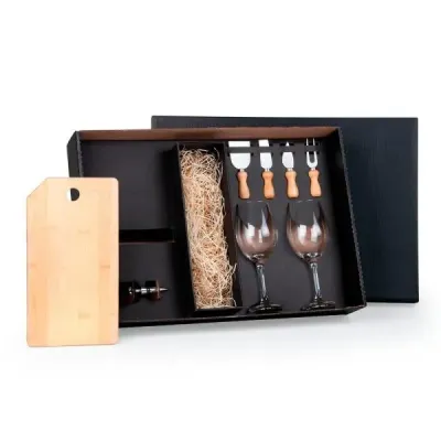 Kit Personalizado Queijo e Vinho 8 Pecas