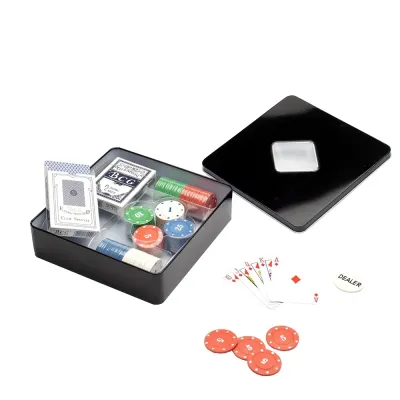Kit Poker 100 Fichas em Estojo