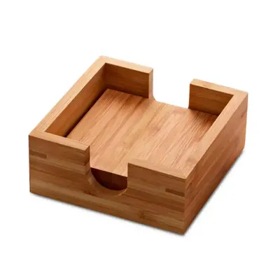 Kit Porta Copos Personalizados em Bambu