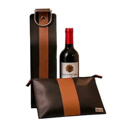 Kit Porta Vinho e Necessaire Dubai