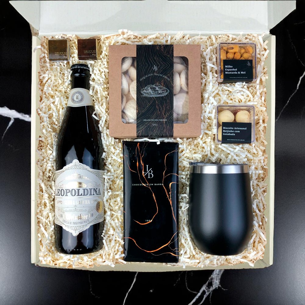 Kit Presente Corporativo Cerveja com Copo Termico
