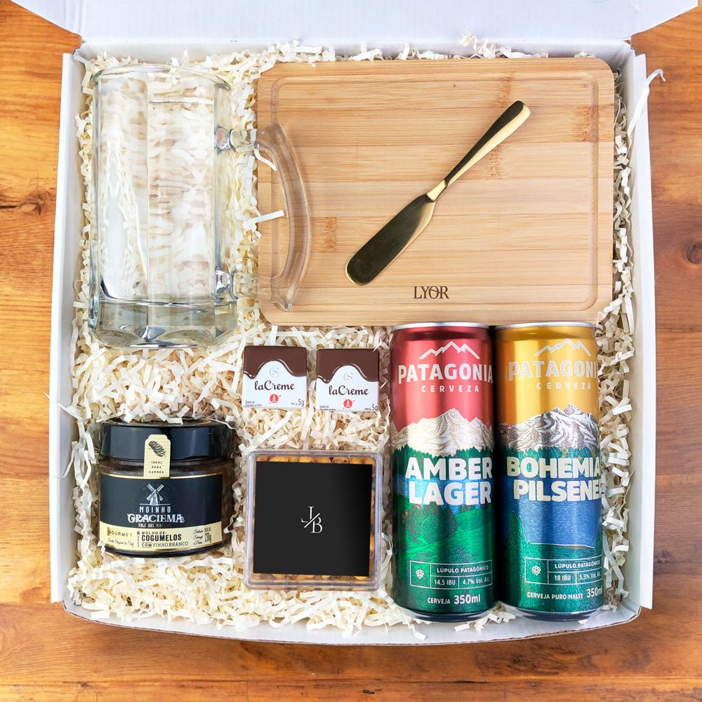 Kit Presente Corporativo Cerveja Patagonia e Copo de Chopp
