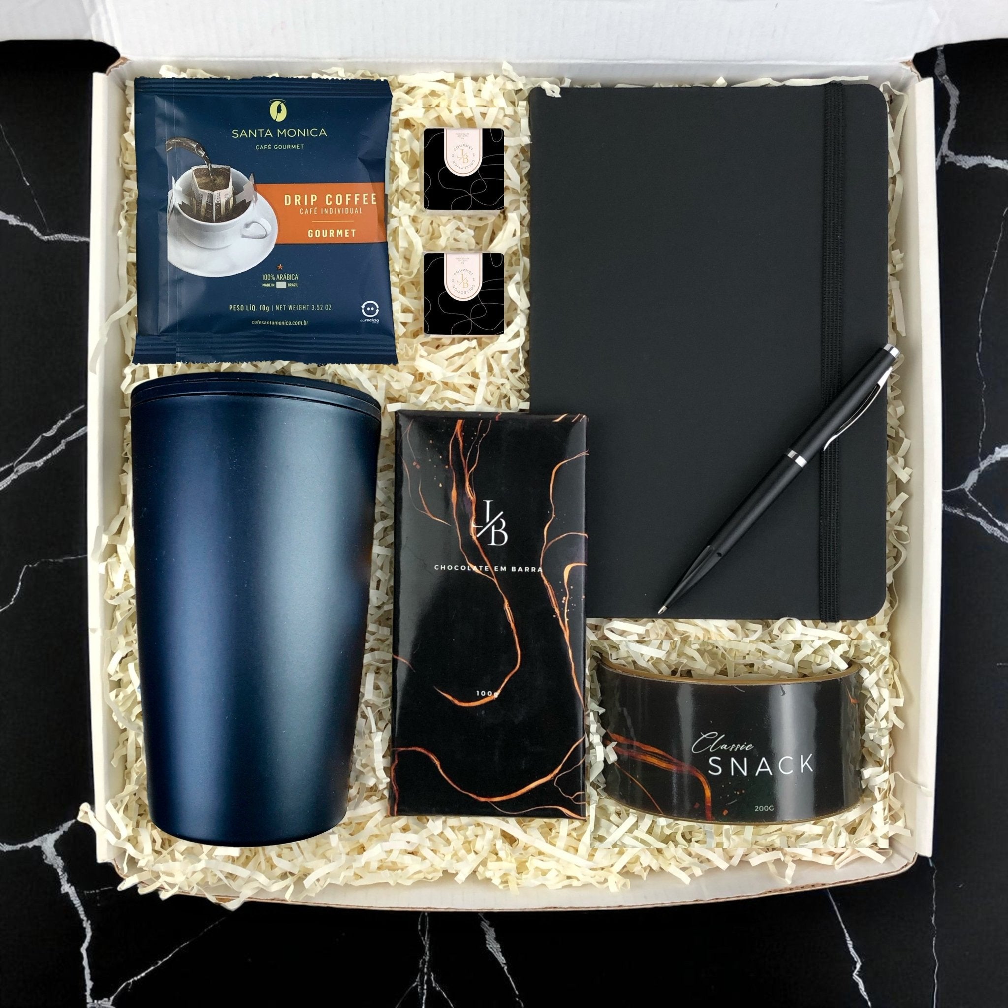 Kit Presente Corporativo Office com Copo de Bambu Ecologico