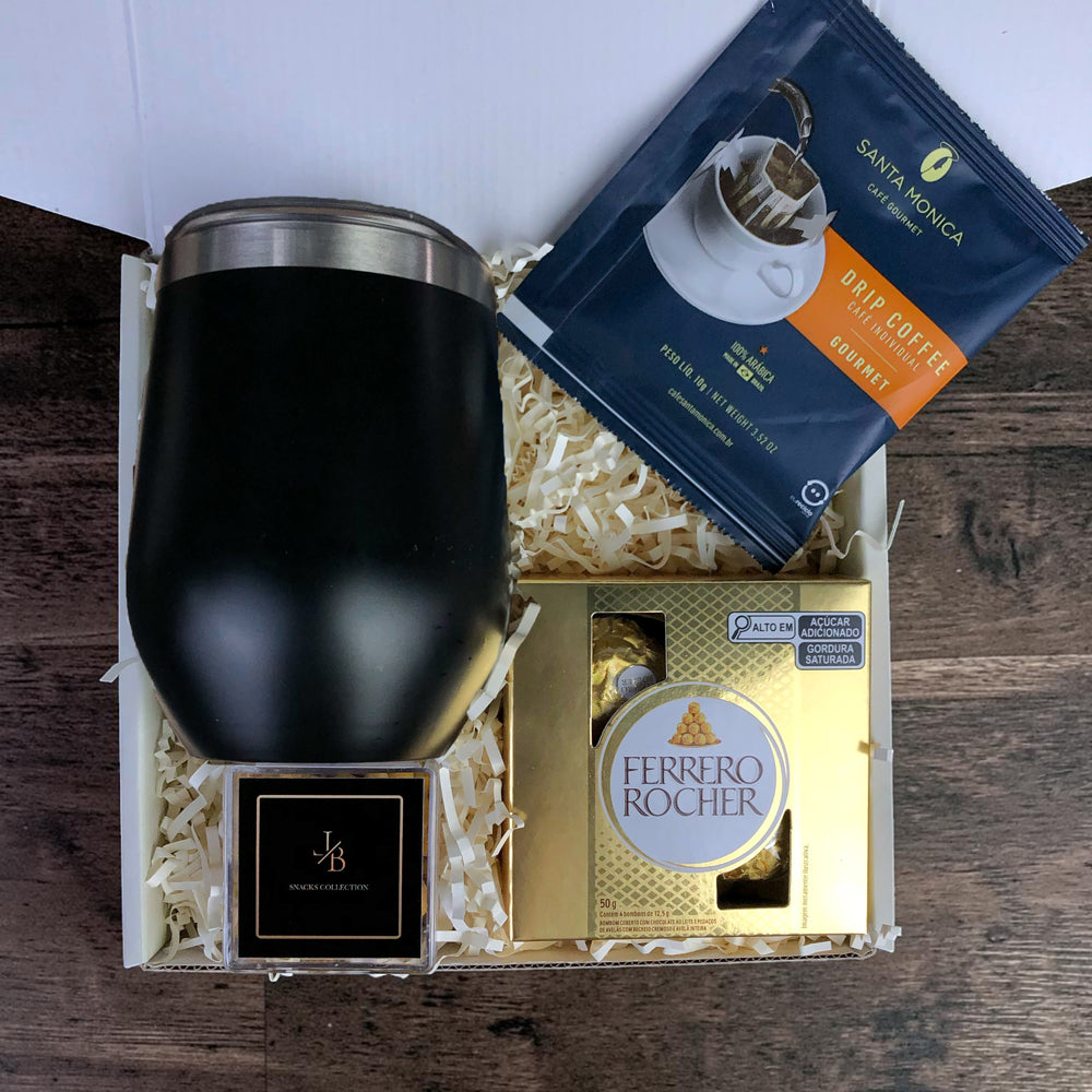 Kit Presente Drip Coffee com Copo Térmico