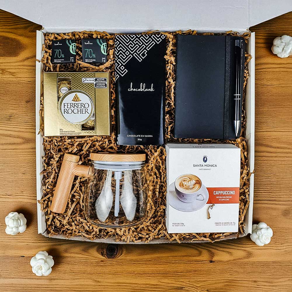 Kit Presente Gourmet Mix Chocolate e Cappuccino