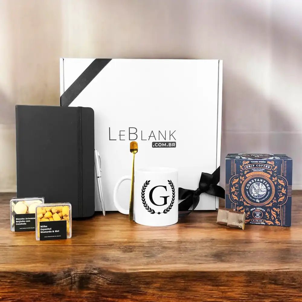 Kit Presente Office Caderno e Drip Coffee