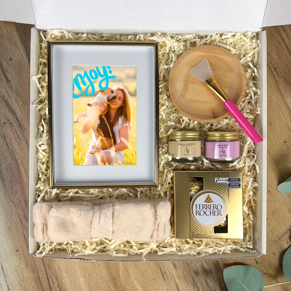 Kit Presente Skincare com Porta Retrato Personalizado