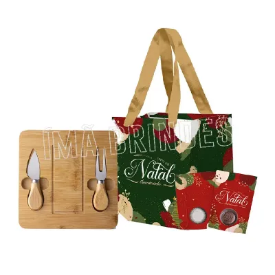 Kit Queijo 3 Pecas Sacola e Blister Doce