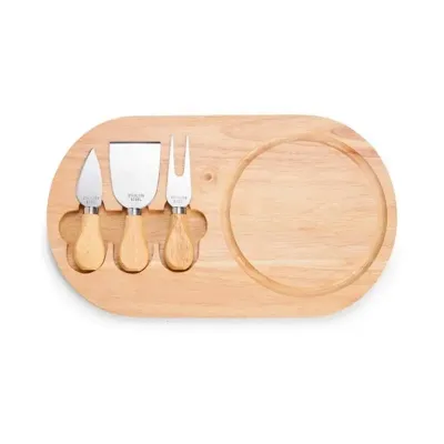 Kit Queijo 4 Pecas Com Tabua