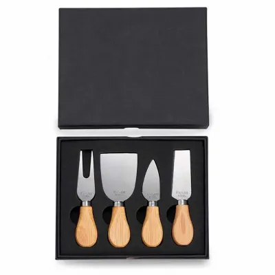 Kit Queijo 4 Pecas em Estojo de Papelao