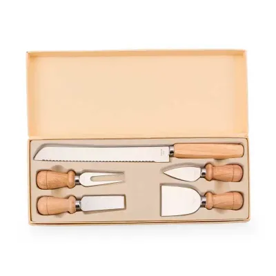 Kit Queijo Com 5 Pecas em Estojo de Papelao