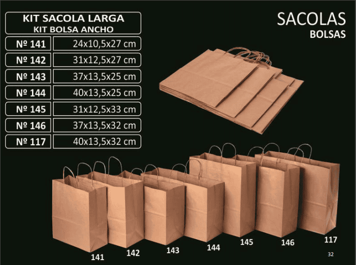 Kit Sacola Larga