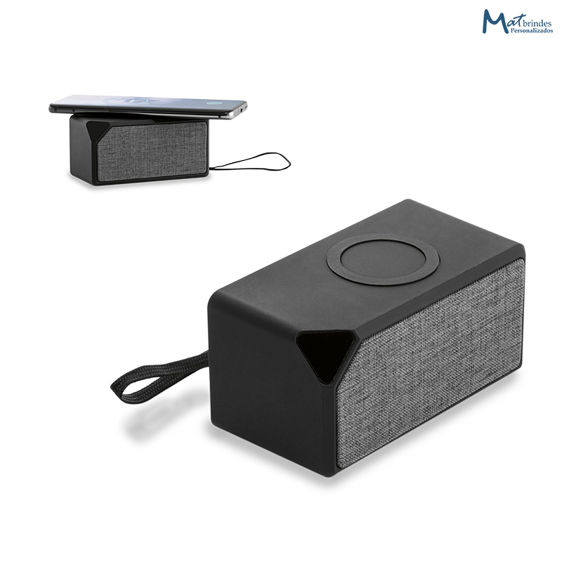 Kit Tecnológico com Caixa de Som com Carregador Wireless