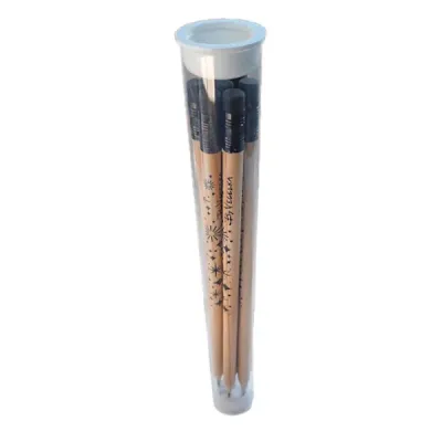 Kit Tubo Com 7 Lapis Com Borracha Natural