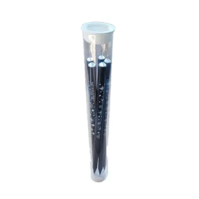 Kit Tubo em PP com 05 EcoLápis decorados com cristais Swarovski®