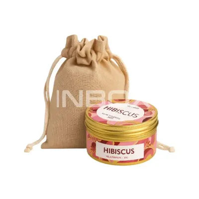 Kit Vela 90gr Personalizada Com Saco de Algodao