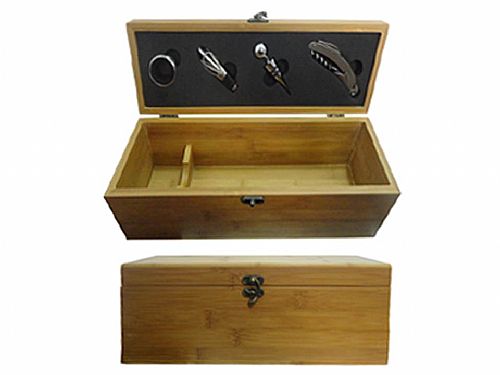 Kit vinho de Bambu Personalizado — foto 2