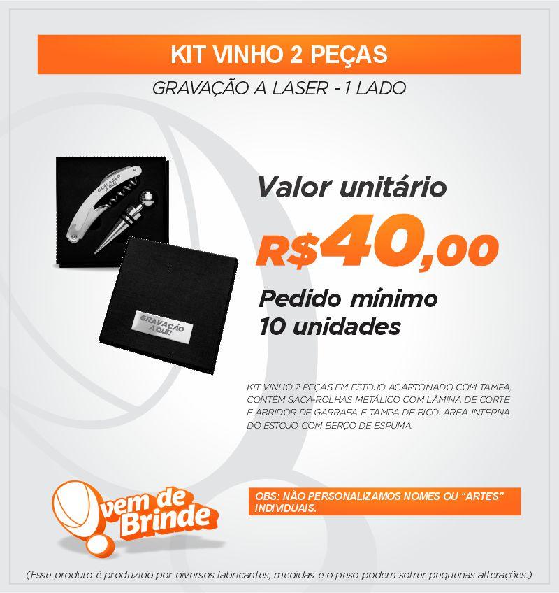 KIT VINHO 2 PEÇAS