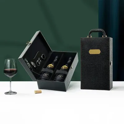 Kit vinho 4 peças em maleta