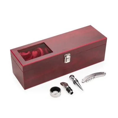 Kit Vinho 4 Peças Vermelho