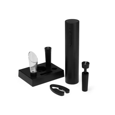 Kit Vinho 6 Pecas Com Saca Rolha Eletrico