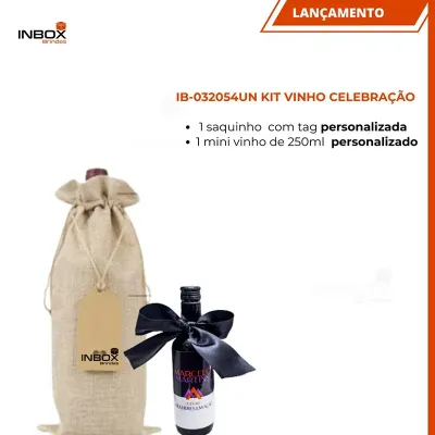 Kit Vinho Celebracao Personalizado