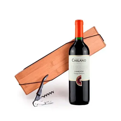 Kit Vinho Chileno Com Saca Rolhas