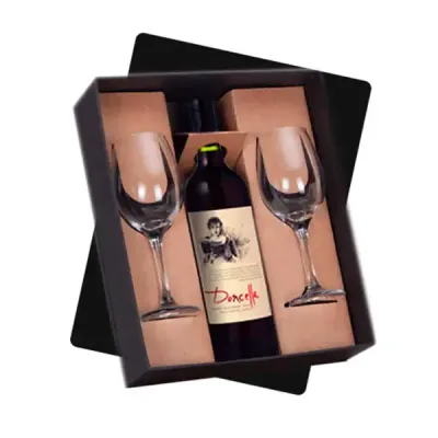 Kit Vinho Chileno Doncella Com 2 Tacas