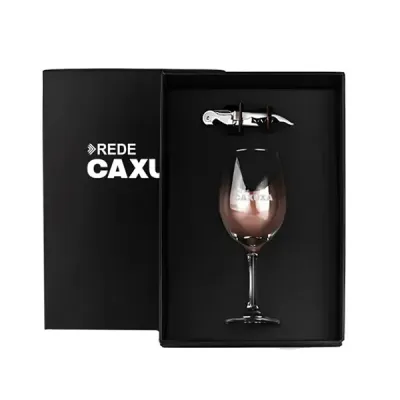 Kit Vinho e Abridor Saca Rolhas Personalizado