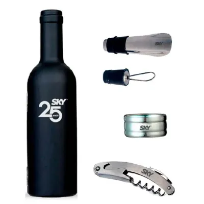 Kit Vinho Garrafa 3 Pecas