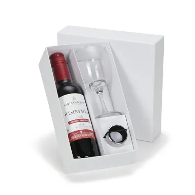 Kit vinho personalizado em caixa