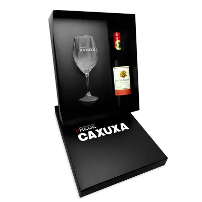 Kit Vinho Santa Helena Com Taca
