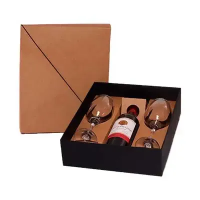 Kit Vinho Tinto Suave Com 2 Tacas