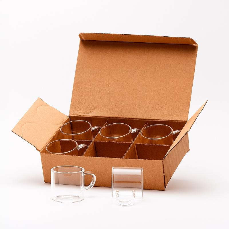 Kit Xícaras de Vidro 6 Peças - SB08295
